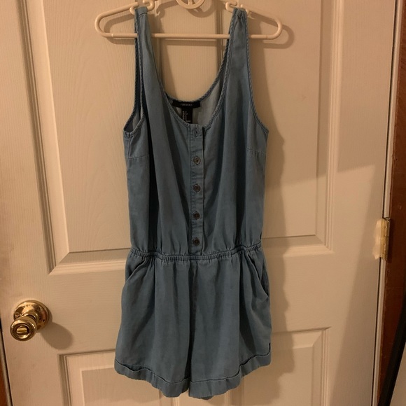 Forever 21 Other - Forever 21 button up denim Romper Forever 21 Other - Forever 21 button up denim Romper